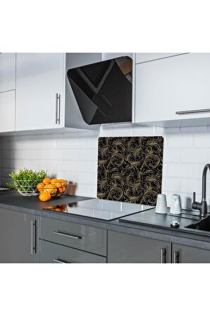 Saban Buğlem Cam Ocak Arkası Koruyucu Ve Kesme Tablası 50x56 cm